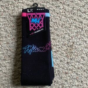 Brand new Miami Heat socks
